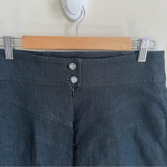 VTG Nanette Lepore Black Denim Classic Pencil Skirt Made in the USA Size 8 - Picture 4 of 13